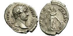 1 Denarius Roman Empire (27BC-395) Silver Hadrian  (76 - 138) 