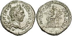 1 Denarius Roman Empire (27BC-395) Silver Caracalla (188-217)