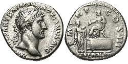1 Denarius Roman Empire (27BC-395) Silver Hadrian  (76 - 138) 