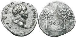 1 Denarius Roman Empire (27BC-395) Silver Vespasian (9-79)