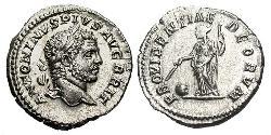 1 Denarius Roman Empire (27BC-395) Silver Caracalla (188-217)