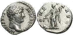 1 Denarius Roman Empire (27BC-395) Silver Hadrian  (76 - 138) 
