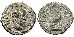 1 Denarius Roman Empire (27BC-395) Silver Septimius Severus (145- 211)