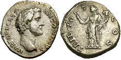 1 Denarius Roman Empire (27BC-395) Silver Antoninus Pius  (86-161)