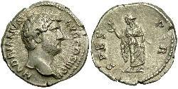 1 Denarius Roman Empire (27BC-395) Silver Hadrian  (76 - 138) 