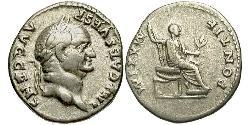 1 Denarius Roman Empire (27BC-395) Silver Vespasian (9-79)
