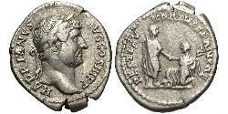 1 Denarius Roman Empire (27BC-395) Silver Hadrian  (76 - 138) 