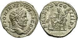 1 Denarius Roman Empire (27BC-395) Silver Caracalla (188-217)