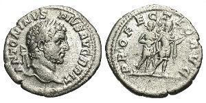 1 Denarius Roman Empire (27BC-395) Silver Caracalla (188-217)