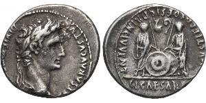 1 Denarius Roman Empire (27BC-395) Silver Augustus (63BC- 14) 