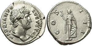 1 Denarius Roman Empire (27BC-395) Silver Hadrian  (76 - 138) 