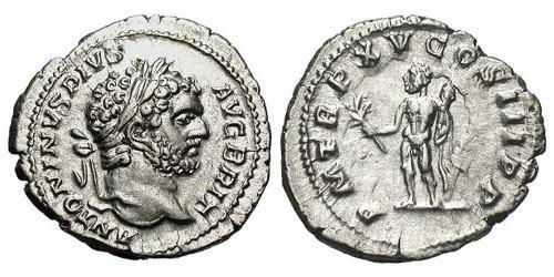 1 Denarius Roman Empire (27BC-395) Silver Caracalla (188-217)