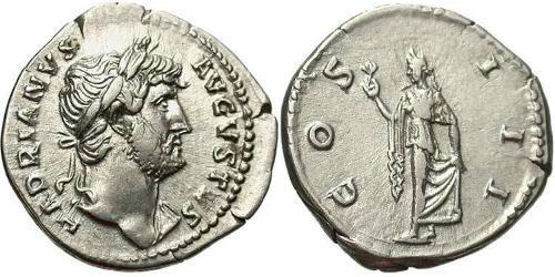 1 Denarius Roman Empire (27BC-395) Silver Hadrian  (76 - 138) 