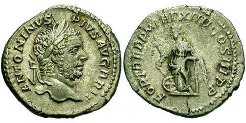 1 Denarius Roman Empire (27BC-395) Silver Caracalla (188-217)