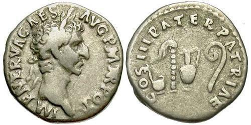 1 Denarius Roman Empire (27BC-395) Silver Nerva (30- 98)