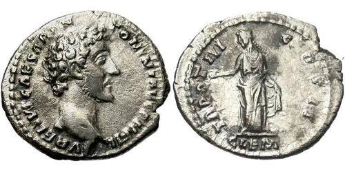 1 Denarius Roman Empire (27BC-395) Silver Marcus Aurelius (121-180)