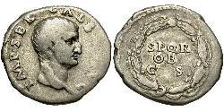 1 Денарий Римская империя (27BC-395) Серебро Гальба (3BC-69AD)