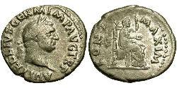 1 Денарий Римская империя (27BC-395) Серебро Вителлий (15-69)