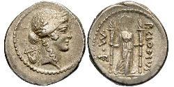 1 Denarius 罗马共和国 (509 BC - 27 BC) 銀 