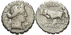 1 Denarius 罗马共和国 (509 BC - 27 BC) 銀 