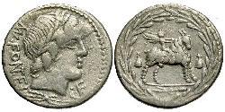 1 Denarius 罗马共和国 (509 BC - 27 BC) 銀 