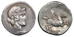 1 Denarius 罗马共和国 (509 BC - 27 BC) 銀 