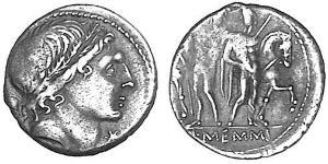1 Denarius 罗马共和国 (509 BC - 27 BC) 銀 