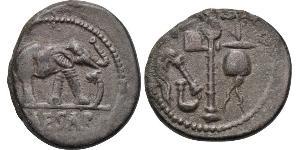 1 Denarius 罗马共和国 (509 BC - 27 BC) 銀 尤利烏斯·凱撒