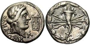 1 Denarius 罗马共和国 (509 BC - 27 BC) 銀 