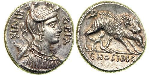 1 Denarius 罗马共和国 (509 BC - 27 BC) 銀 