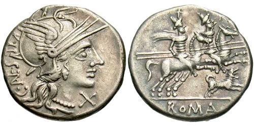 1 Denarius 罗马共和国 (509 BC - 27 BC) 銀 