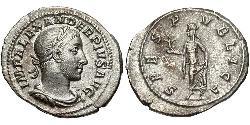 1 Denarius 羅馬帝國 銀 亚历山大·塞维鲁 (208-235)