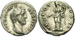 1 Denarius 羅馬帝國 銀 Antoninus Pius  (86-161)