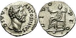 1 Denarius 羅馬帝國 銀 Antoninus Pius  (86-161)