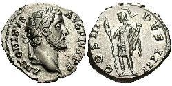1 Denarius 羅馬帝國 銀 Antoninus Pius  (86-161)