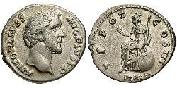 1 Denarius 羅馬帝國 銀 Antoninus Pius  (86-161)