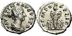 1 Denarius 羅馬帝國 銀 Faustina II (130-175)