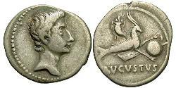 1 Denarius 羅馬帝國 銀 Augustus (63BC- 14) 