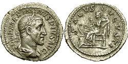 1 Denarius 羅馬帝國 銀 Maximinus I Thrax (173-238)