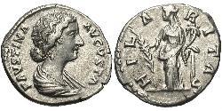 1 Denarius 羅馬帝國 銀 Faustina II (130-175)