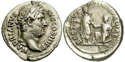1 Denarius 羅馬帝國 銀 哈德良