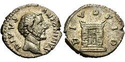 1 Denarius 羅馬帝國 銀 Antoninus Pius  (86-161)