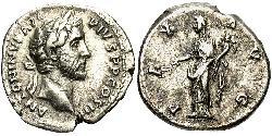 1 Denarius 羅馬帝國 銀 Antoninus Pius  (86-161)