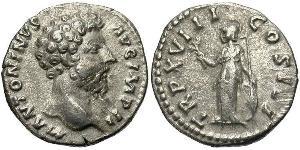 1 Denarius 羅馬帝國 銀 Marcus Aurelius (121-180)