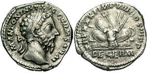 1 Denarius 羅馬帝國 銀 Marcus Aurelius (121-180)