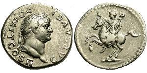 1 Denarius 羅馬帝國 銀 Domitian  (51-96)