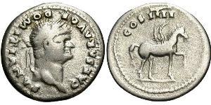 1 Denarius 羅馬帝國 銀 Domitian  (51-96)
