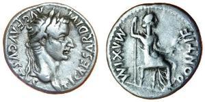 1 Denarius 羅馬帝國 銀 Tiberius Claudius Nero (42 BC-37)