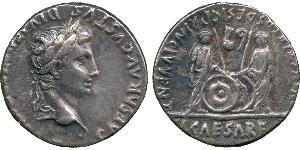 1 Denarius 羅馬帝國 銀 Augustus (63BC- 14) 