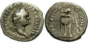 1 Denarius 羅馬帝國 銀 Titus (39-81)